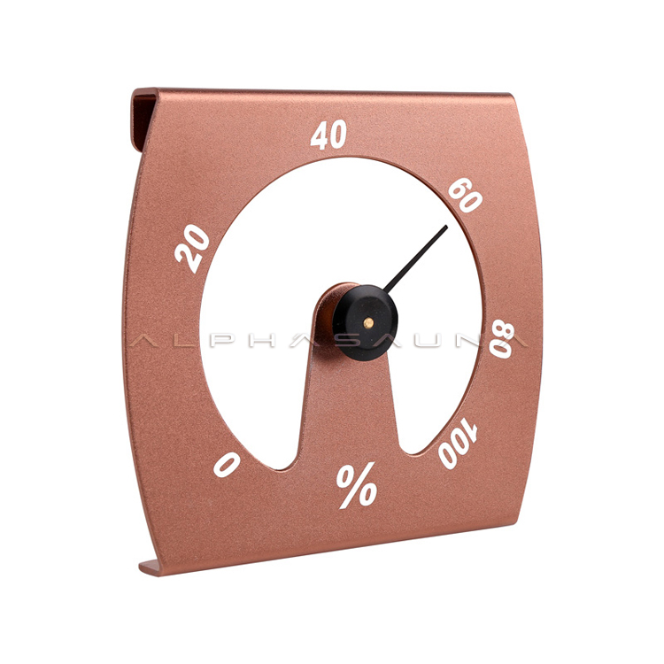 Alphasauna Sauna Accessories  Aluminum Hygrometer(customized color is available)