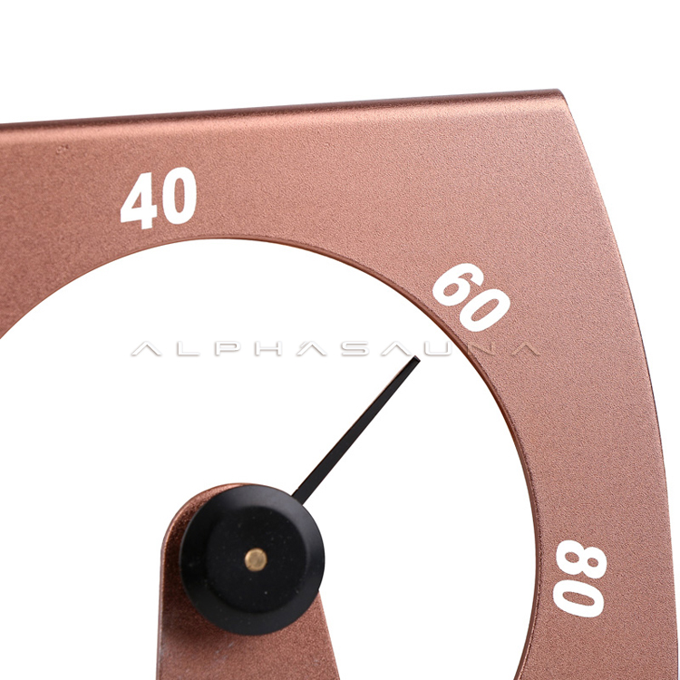 Alphasauna Sauna Accessories  Aluminum Hygrometer(customized color is available)