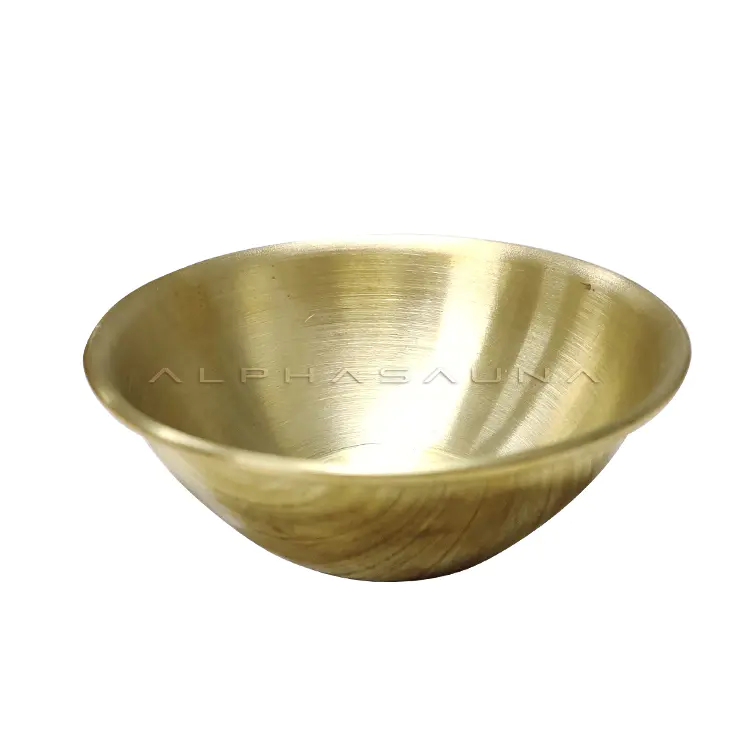 Sauna room accessories brass aromatherapy bowl