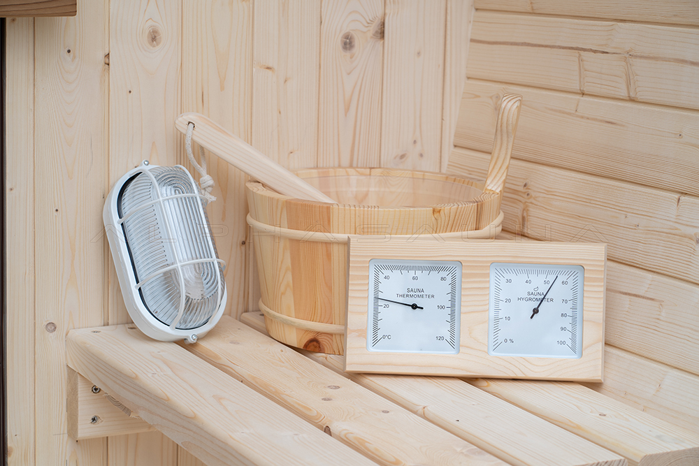 Outdoor Pine Panoramic Barrel Sauna Alpha