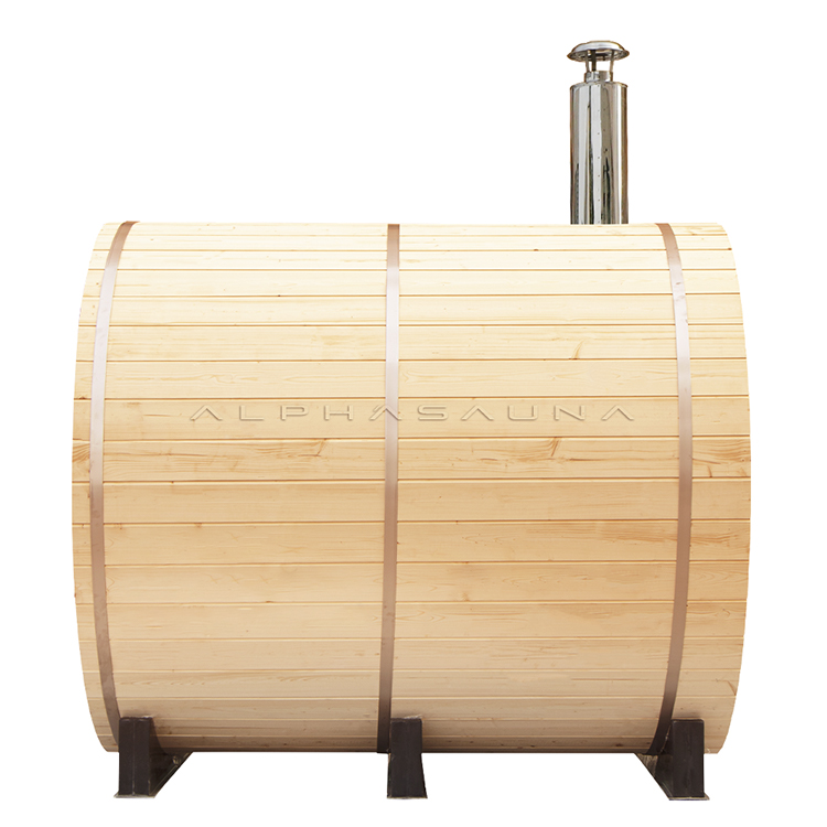 Pine Wood Burning Outdoor Sauna Alpha