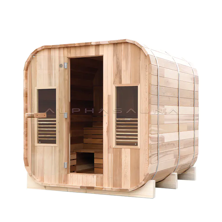 Outdoor square sauna