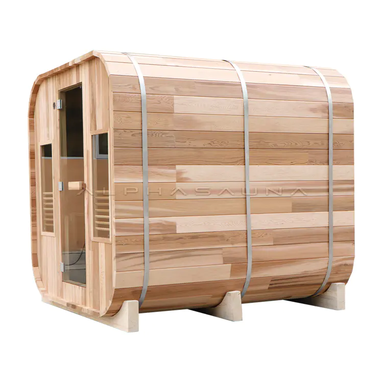 Outdoor square sauna