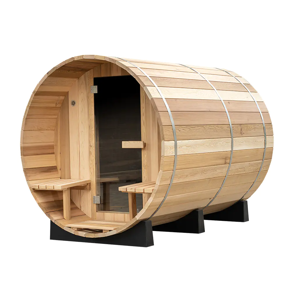 New outdoor bucket sauna rooms pavilion with gate