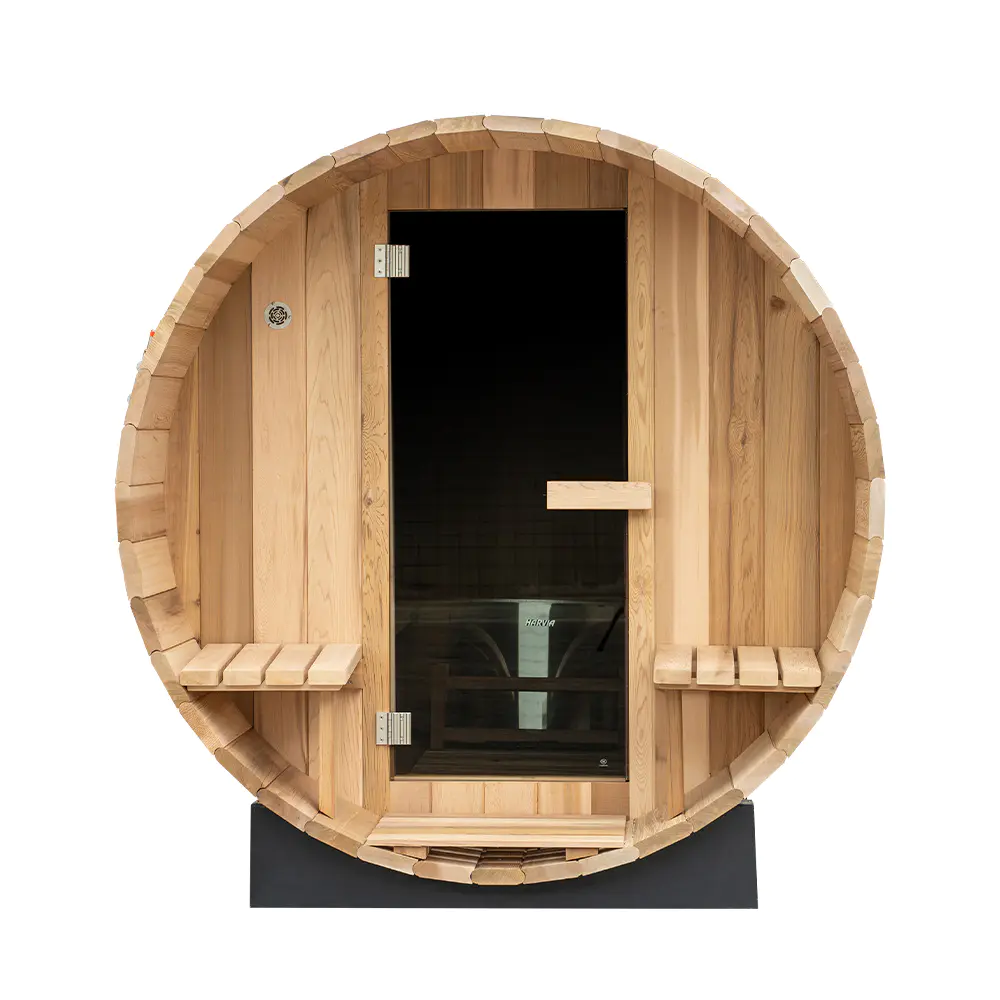 New outdoor bucket sauna rooms pavilion with gate