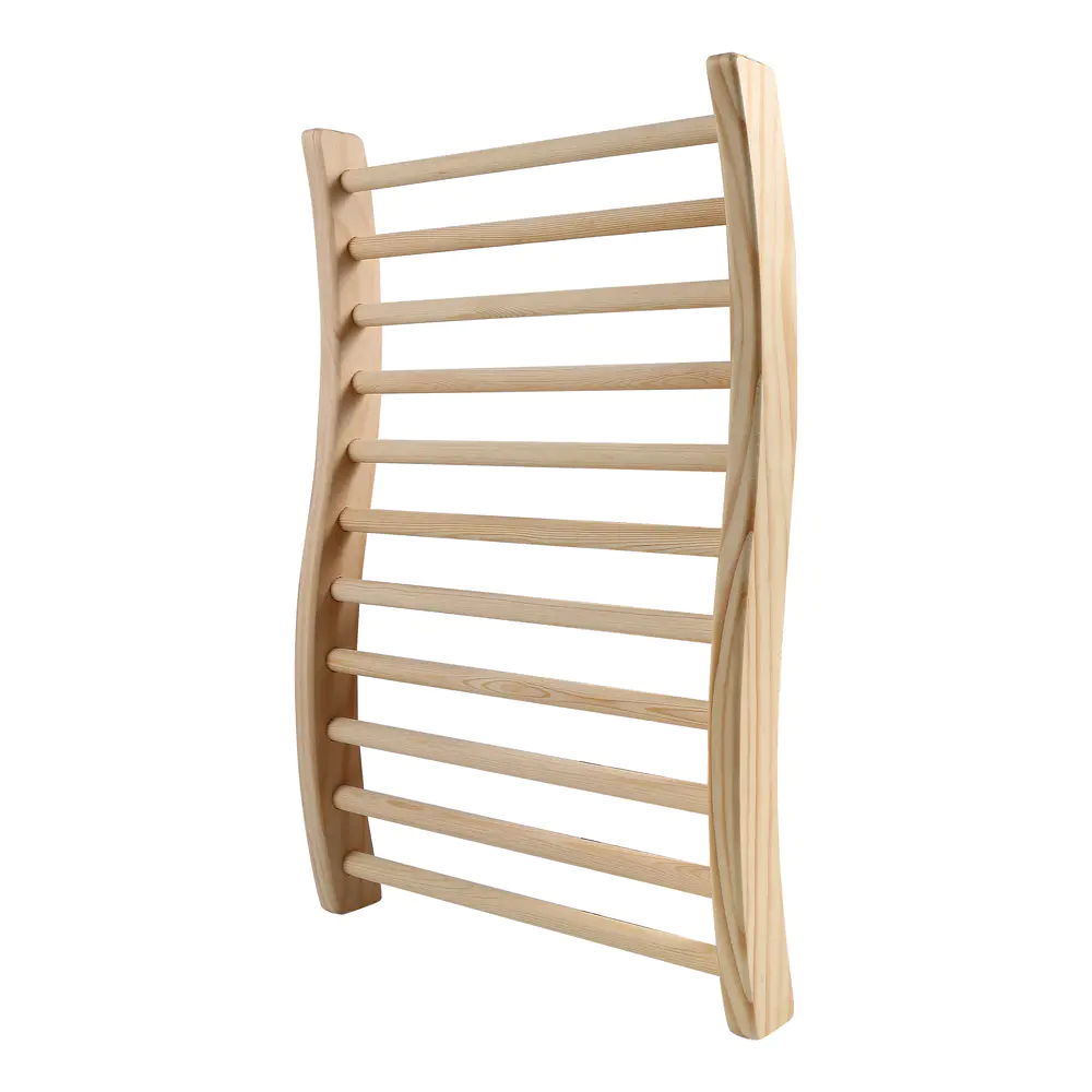 Alphasauna customized pine S-shaped sauna backrest accessories