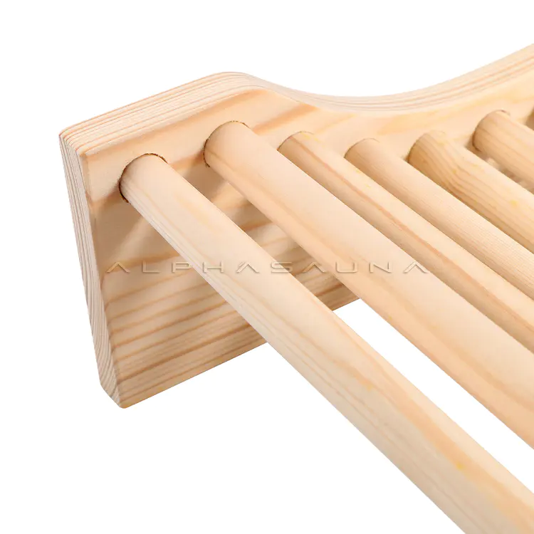Alphasauna sauna room accessories curved pillows (wooden sticks), styles and materials can be customized