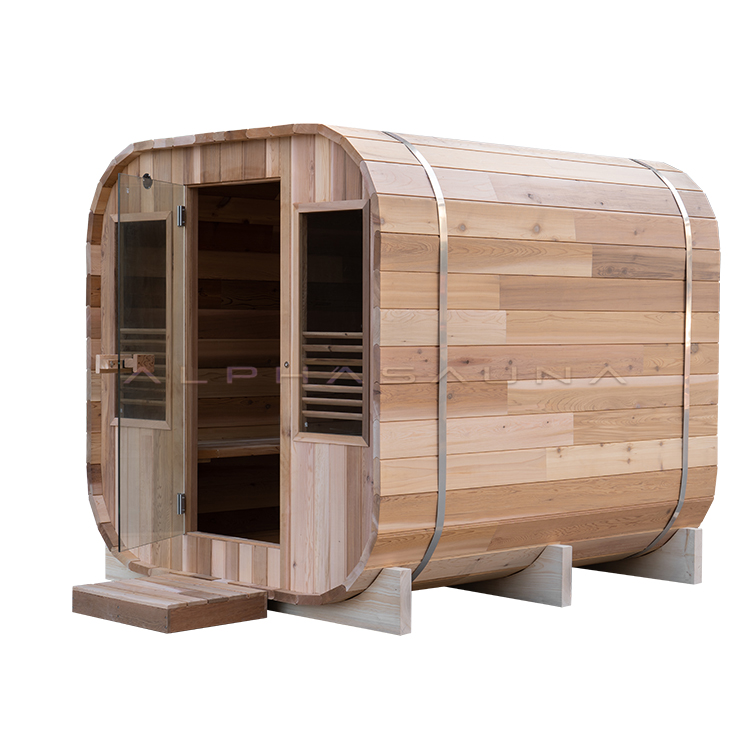Outdoor Small Square Sauna Cedar Wood | Alpha