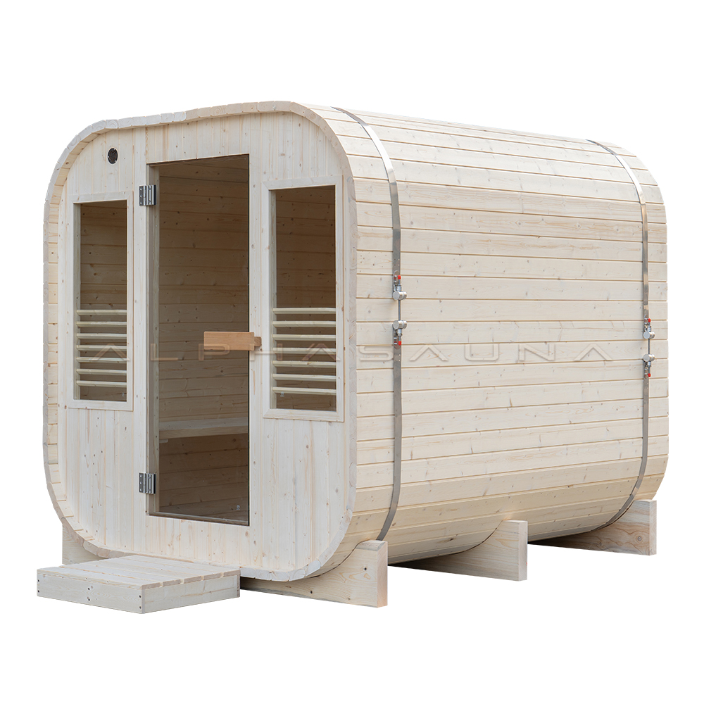 Pine Outdoor Small Square Sauna