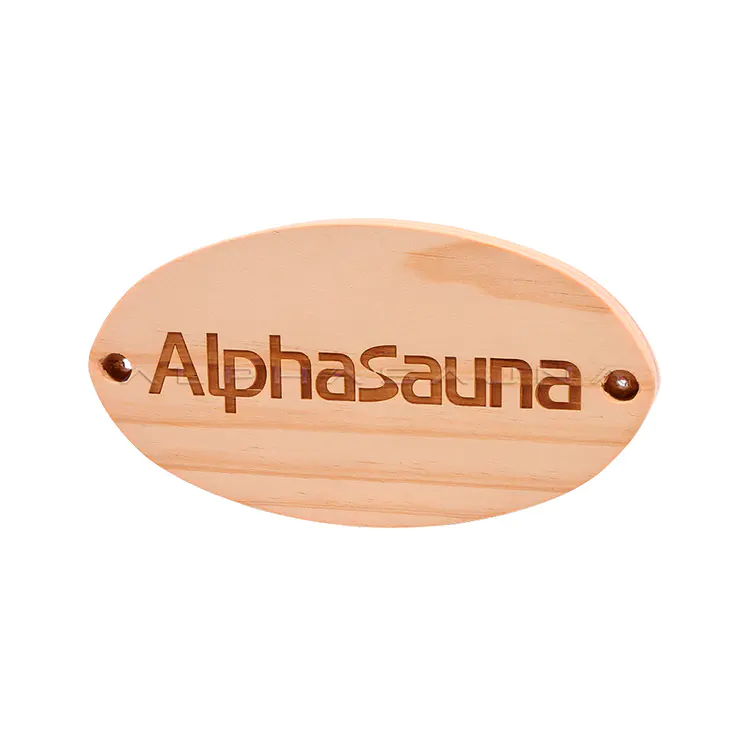 Pine Wood Sauna Label Custom Logo