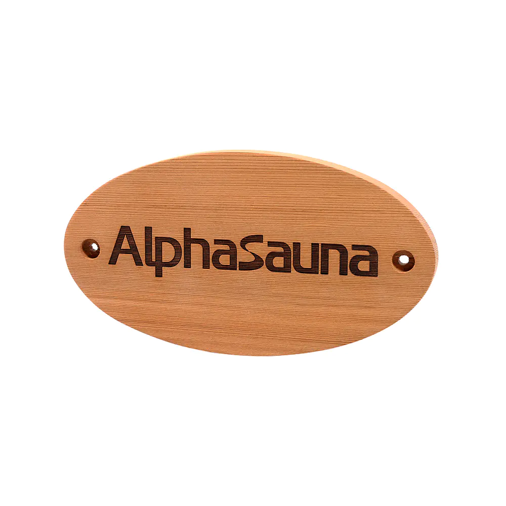 Cedar Wood Sauna Label Custom Logo