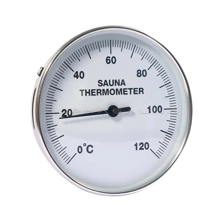 White Dial White Edge Sauna Hygrometer