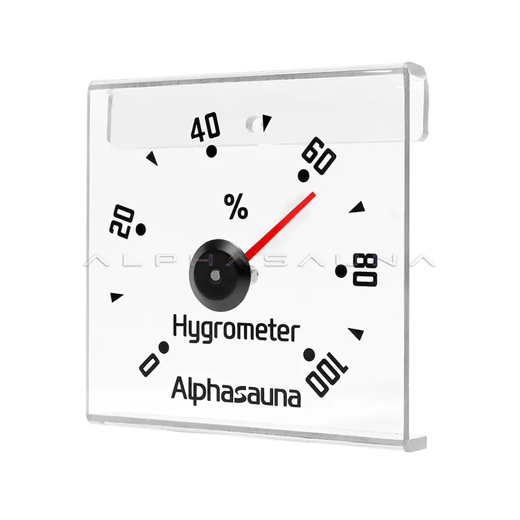 Acrylic Glass Hygrometer (red pointer black pointer silver pointer)