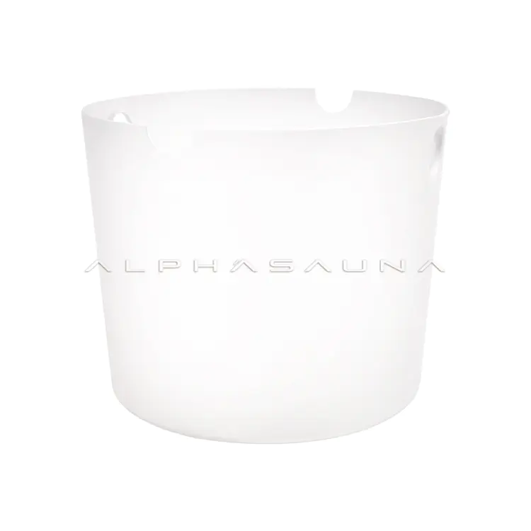 Sauna white aluminum bucket