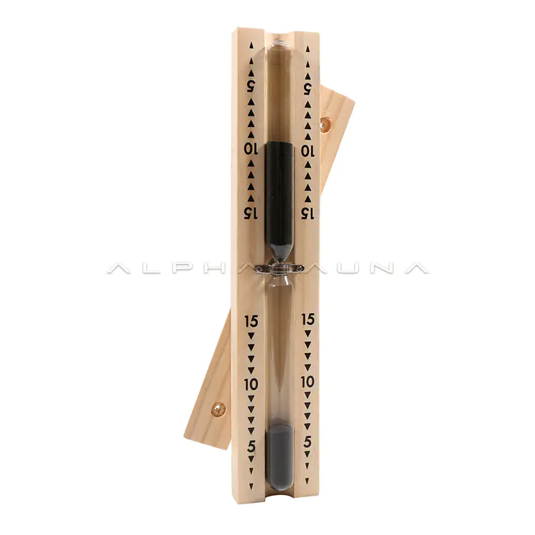 Sauna Accessories Ordinary Pine Hourglass Timer Metal Crossing Bridge (Triangular Scale)