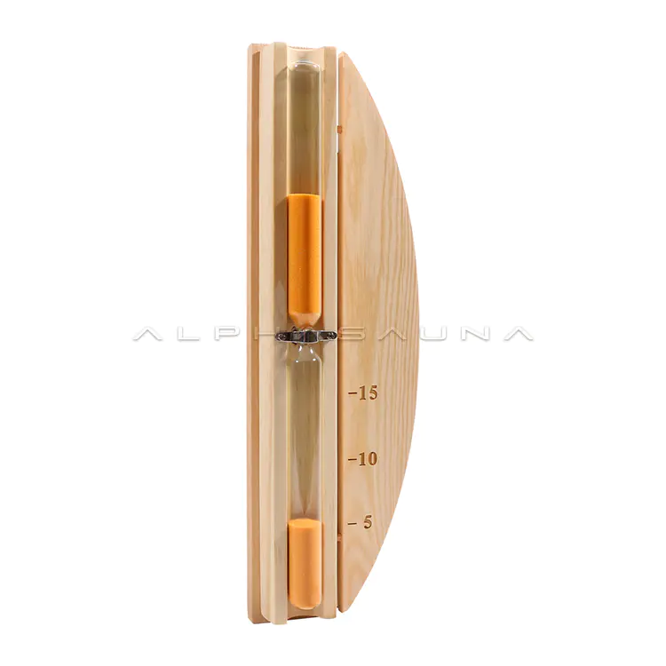 Sauna Accessories Pine Hourglass Timer Metal Crossing Bridge (Semicircle)
