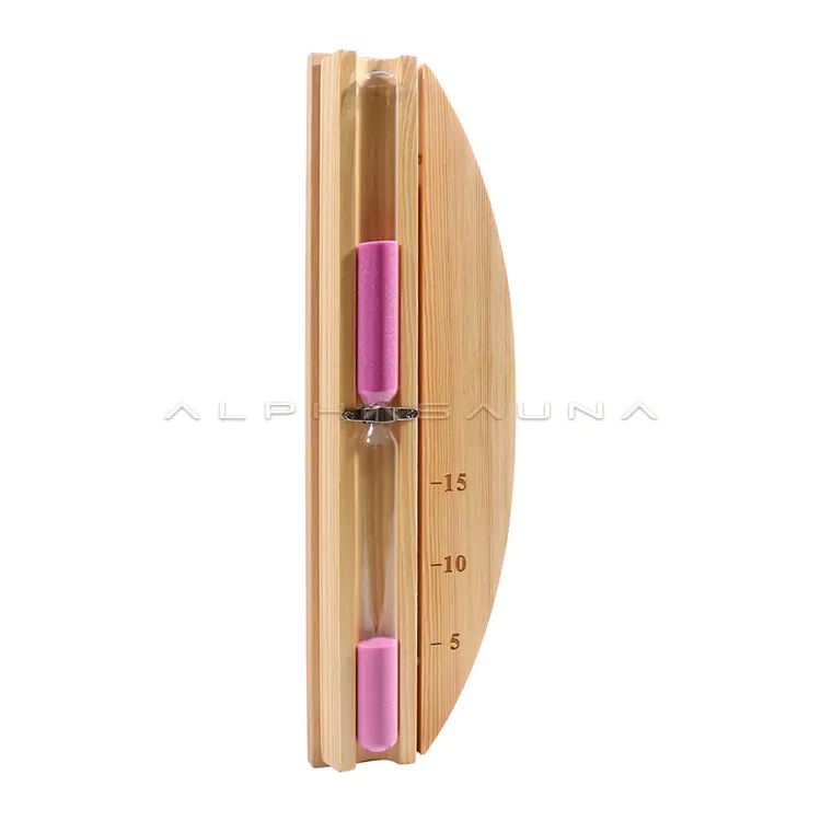 Sauna Accessories Pine Hourglass Timer Metal Crossing Bridge (Semicircle)