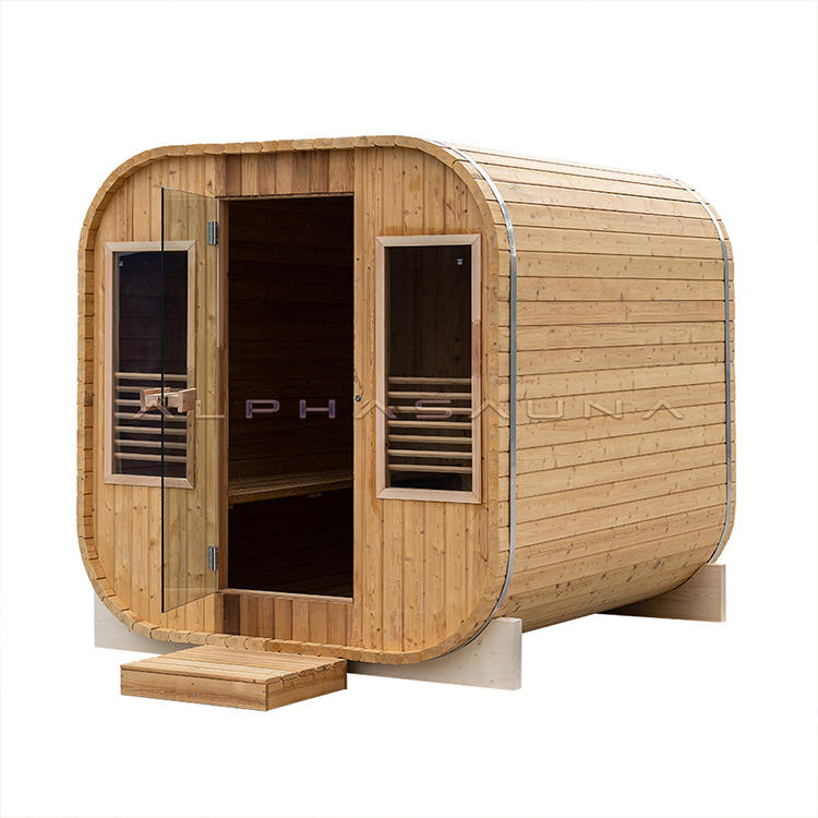 Outdoor Pine Heat-Treated Wood Sauna Room