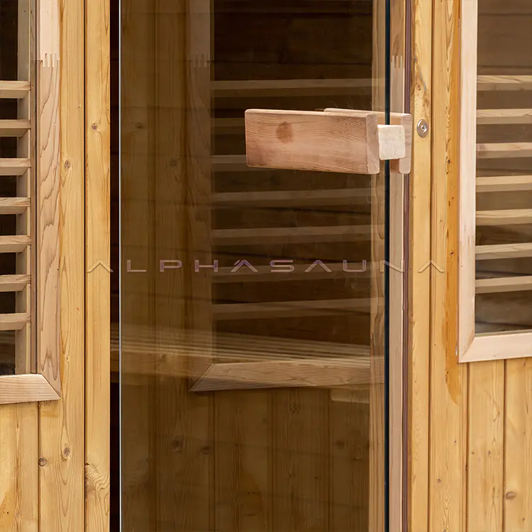 Outdoor Pine Heat-Treated Wood Sauna Room