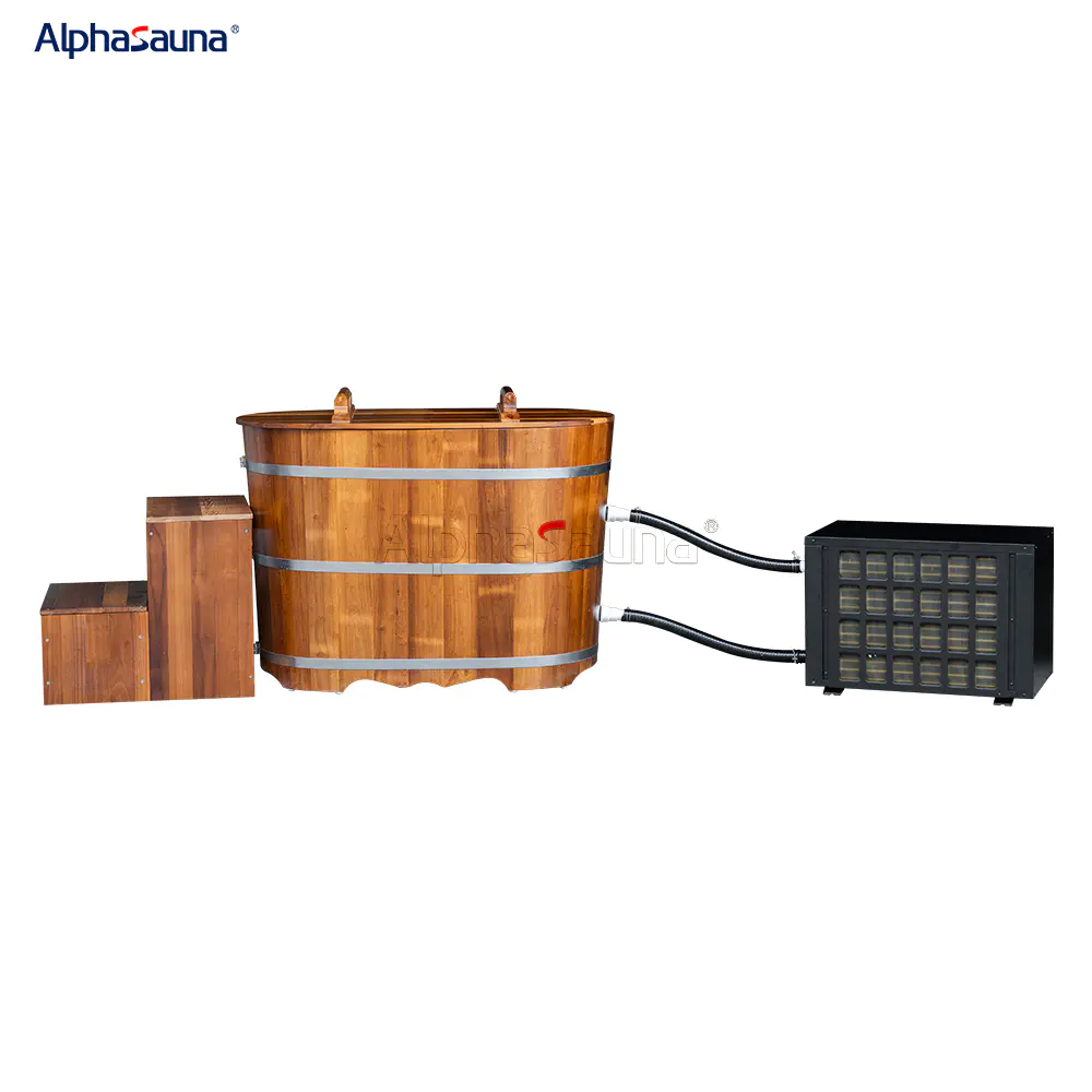 Professional Wooden Ice Bath Tub For Sale For Sore Muscles Factory From China-ALPHASAUNA