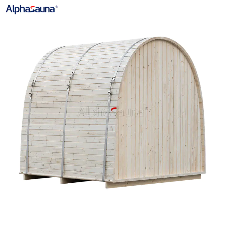 Cheap Pine Outdoor 2 Person Olive Sauna Rooms For Sale-alphasauna