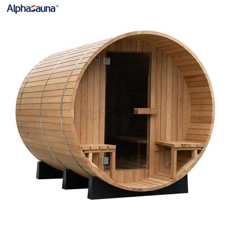 Heat Treated Wood Diy Outdoor Sauna Room For Sale--Alphasauna