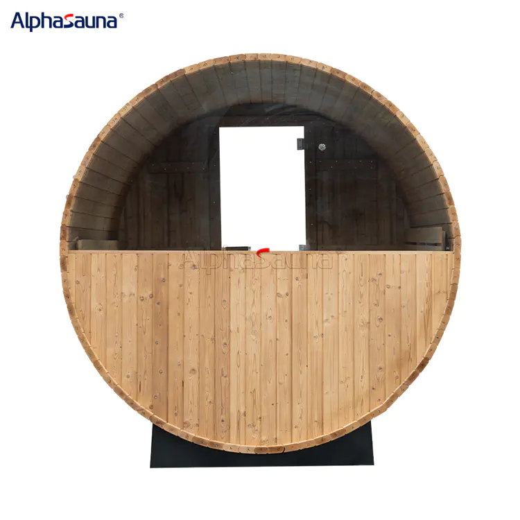 Professional 8 Person Wooden Barrel Sauna Supplier- Alphasauna