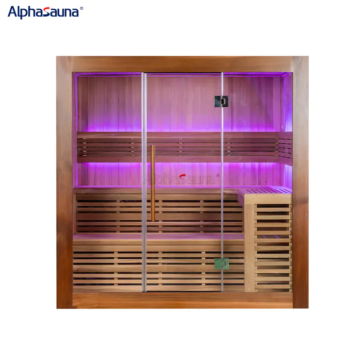 Professional Alphasauna Large Multiple People Indoor Home Sauna 4 Person Factory From China-ALPHASAUNA