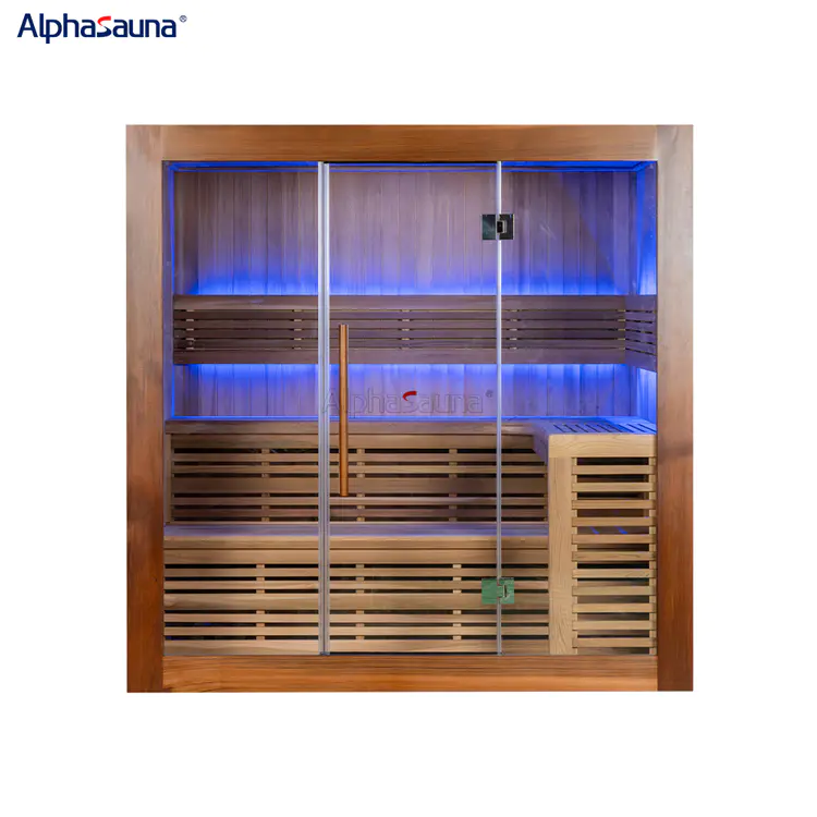 Professional Alphasauna Large Multiple People Indoor Home Sauna 4 Person Factory From China-ALPHASAUNA