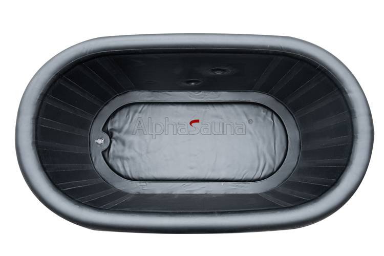 alphasauna_second_generation_black_oval_cold_water_bathtub（2）