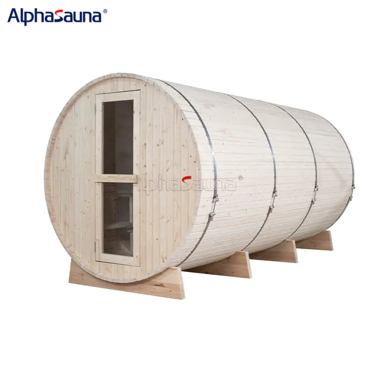 6 Person Barrel Sauna - Alphasauna