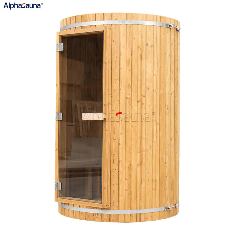 Vertical Barrel Sauna 2 Person - Alphasauna