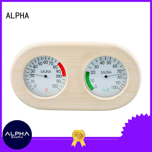 ALPHA golden sauna hygrometer from China for indoor