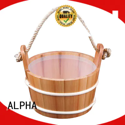 Hot cedarspruce wooden sauna bucket bucket ALPHA Brand