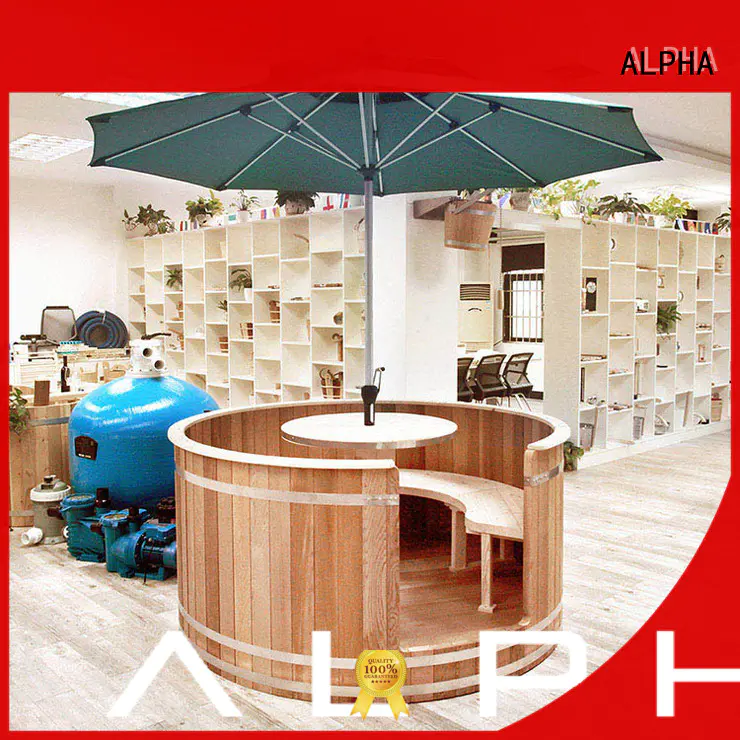 round wood barrel sauna personalized for bathroom ALPHA