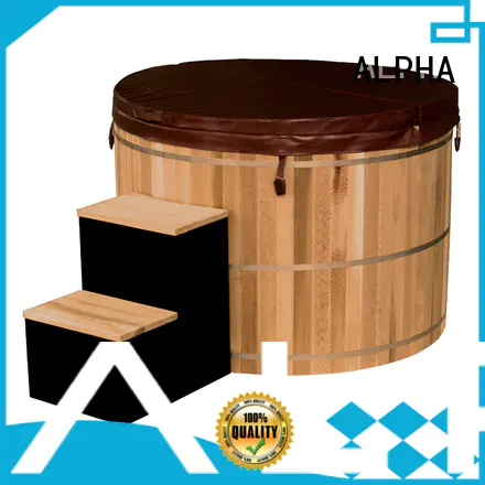 heater tub ALPHA Brand cedar hot tub factory