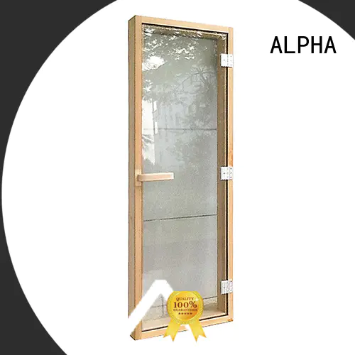 toughened sauna door size series for bathroom ALPHA