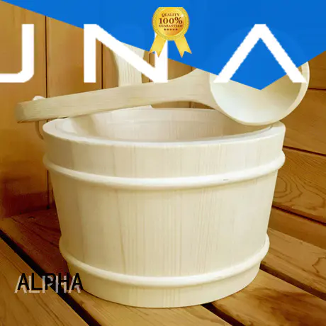 aspenred handle wooden bucket blackwhite ALPHA Brand company