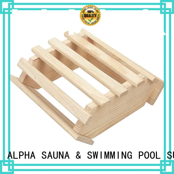 corner are solid ALPHA Brand sauna room accessories factory