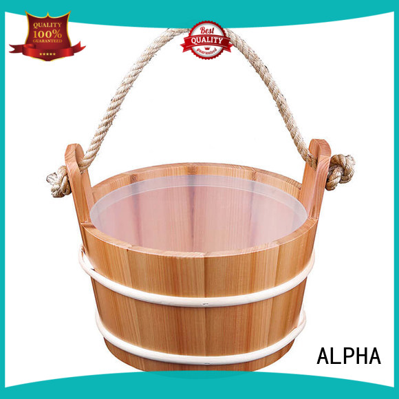 pine sauna bucket and spoon inquire now for outdoor ALPHA