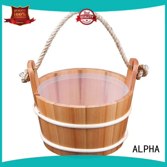 pine sauna bucket and spoon inquire now for outdoor ALPHA