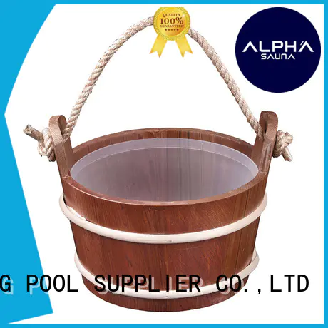 ALPHA wooden bucket for business