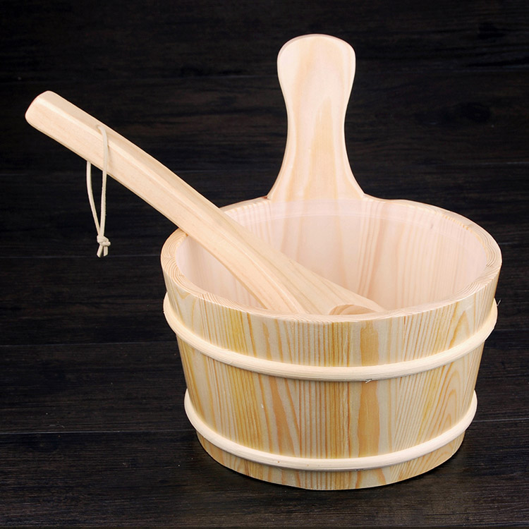 HighQuality Wooden Bucket or Sauna Bucket with Cedar Wood