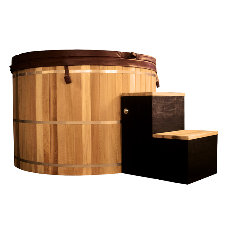 Small Hot Tubs丨Wooden Hot Tub with Electrical Heater by Alpha