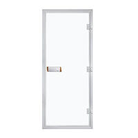 Sauna Doors Aluminium/Tempered Glass For Wet Steam Bath Room1890*690*80MM