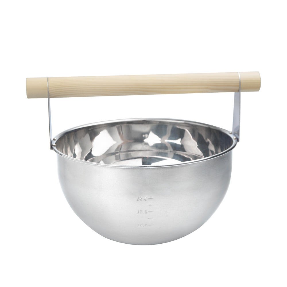Alphasauna 4L Stainless Steel Bucket And Ladle
