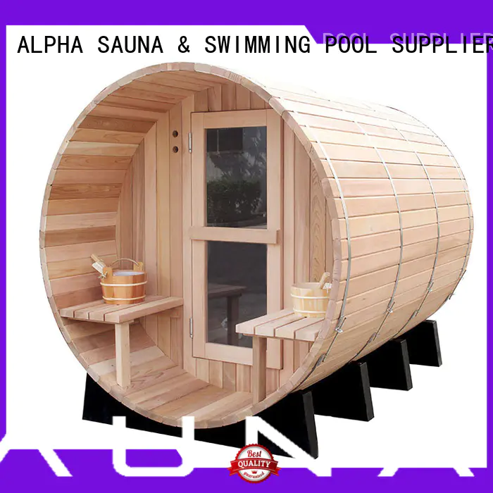 ALPHA red sauna kits personalized for hotel