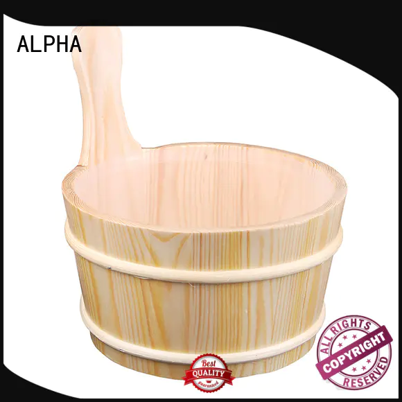 Sauna bucket and ladle for Dry sauna rooms Accessories 4L Aspen/Red Cedar/Spruce