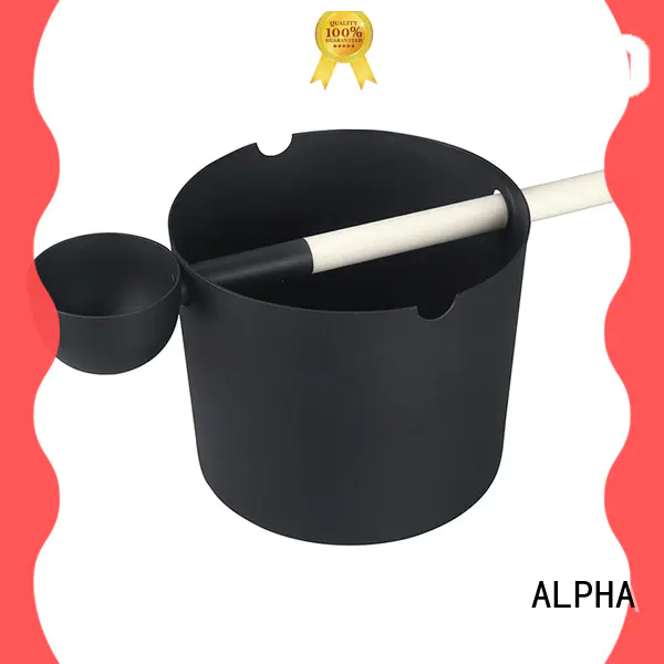 ALPHA including sauna bucket and spoon with good price for villa