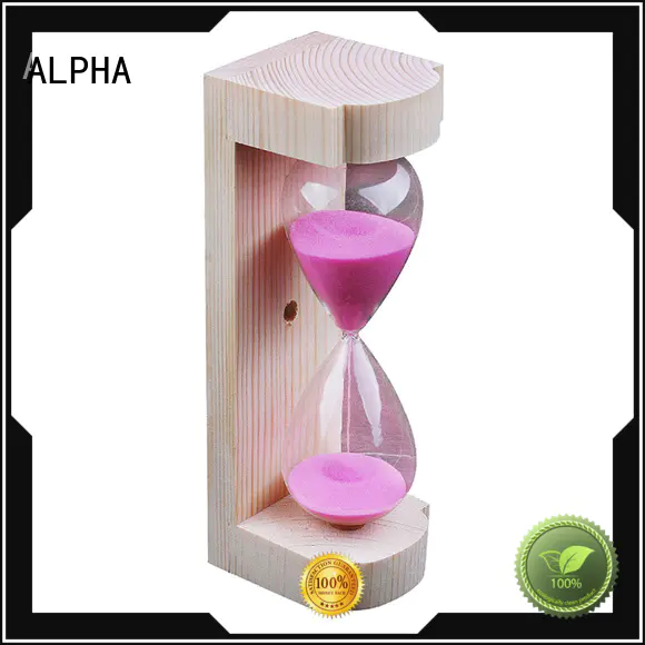 standing cedar orange ALPHA Brand hourglass sand timer supplier